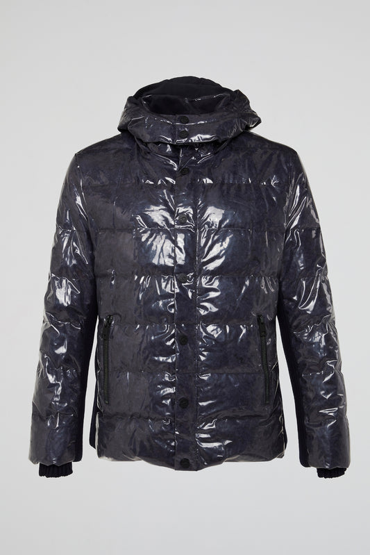 Gloss Black Puffer Jacket