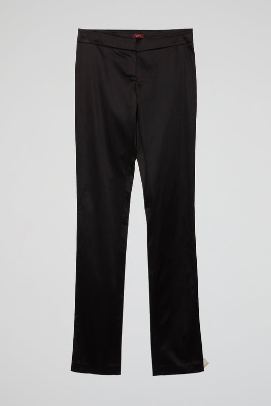 Black Satin Trousers