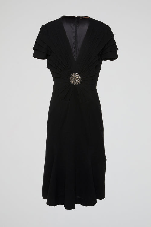 Black Radiance Embellished Dress