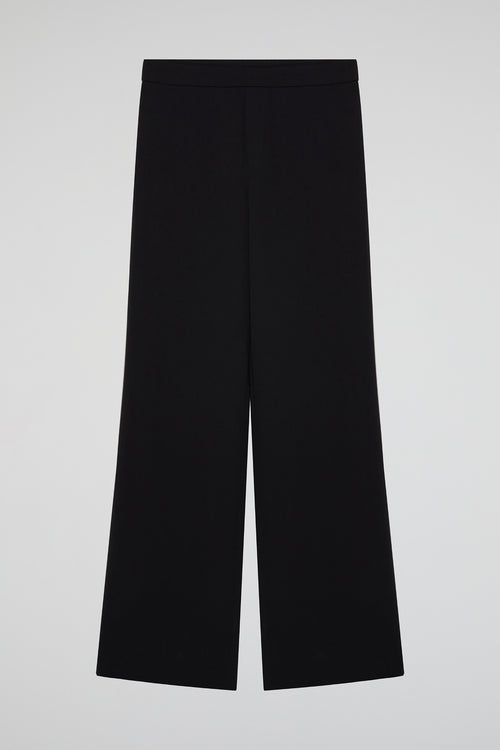 Black Flow Wide-Leg Trousers