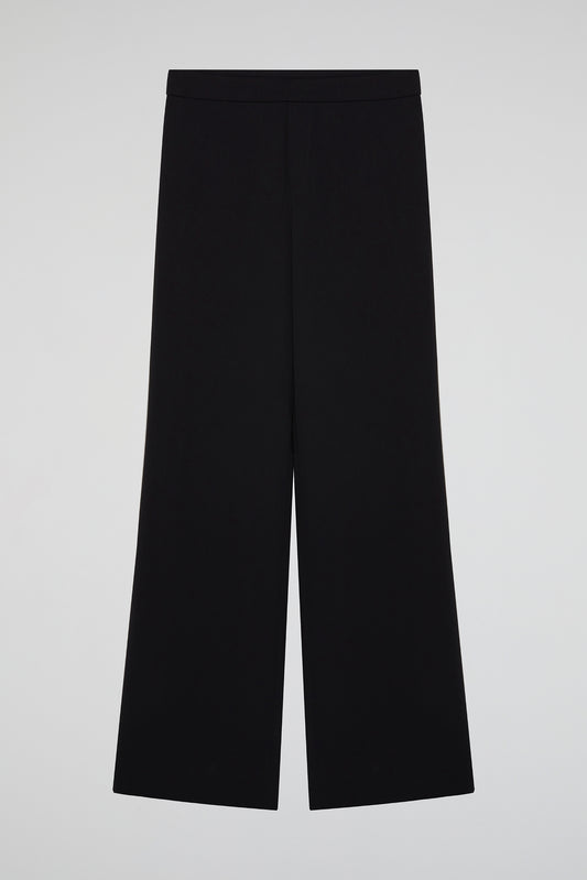 Black Flow Wide-Leg Trousers