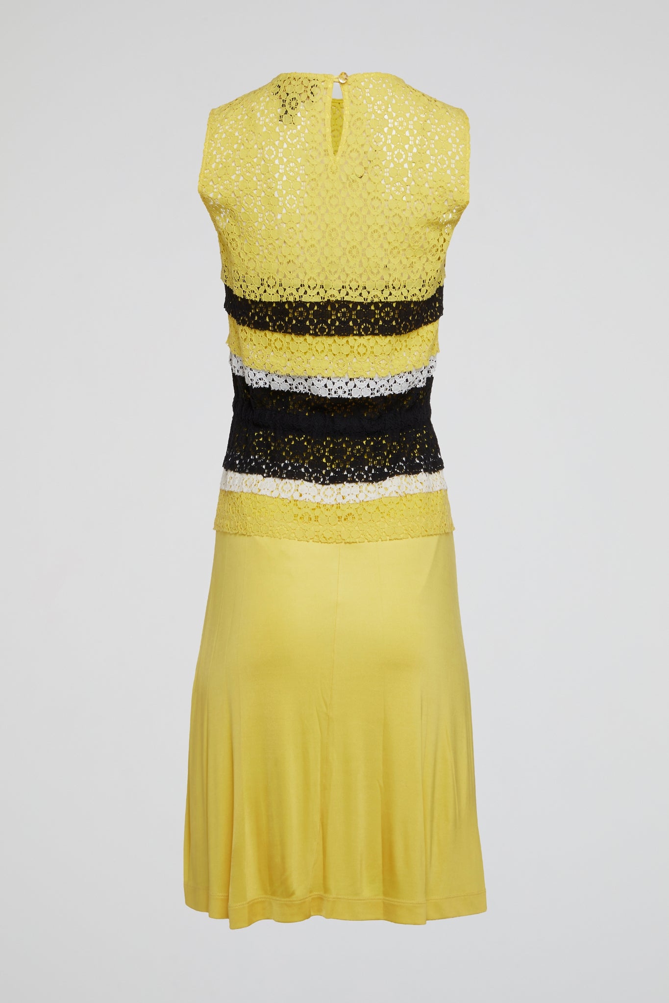 Yellow Lace A-Line Dress