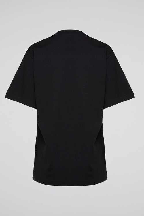 Black Cyber Symmetry Oversized Tee