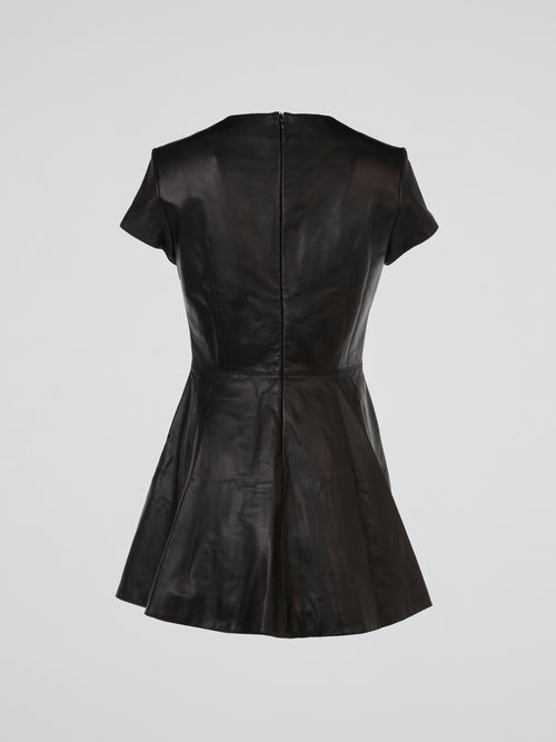 Ember Jewel Embellished Leather Dress