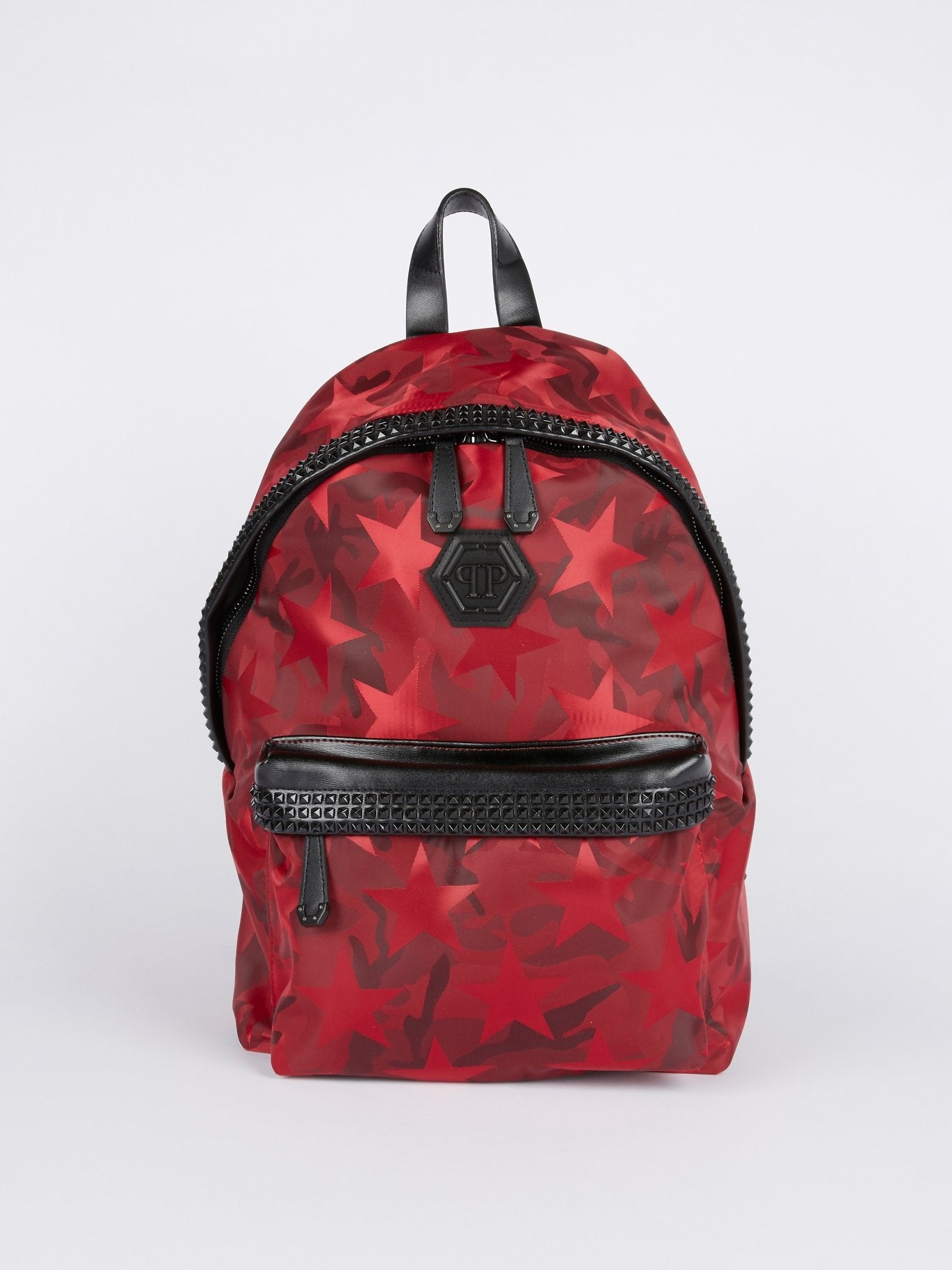 Красный рюкзак со звездами