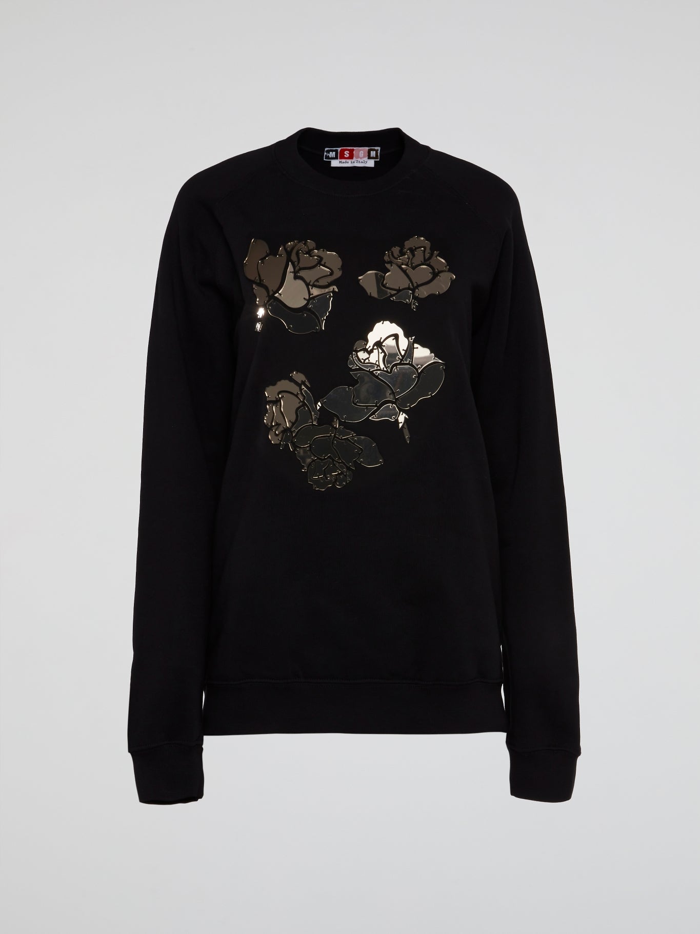 Black Noir Metallic Sweatshirt