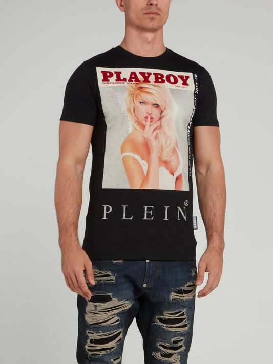 Playboy Print Round Neck T-Shirt