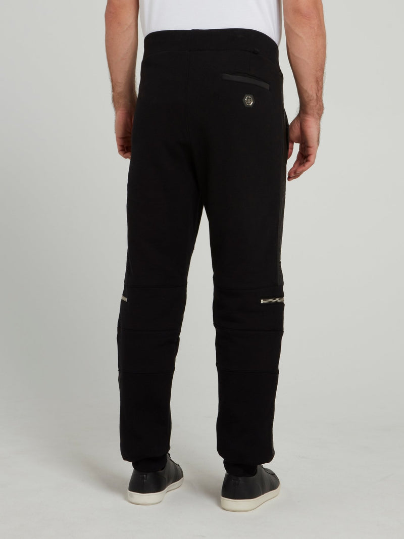 Zipper Embellished Jogging Trousers