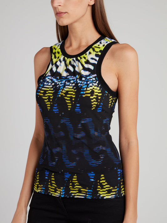 Jacquard Print Tank Top