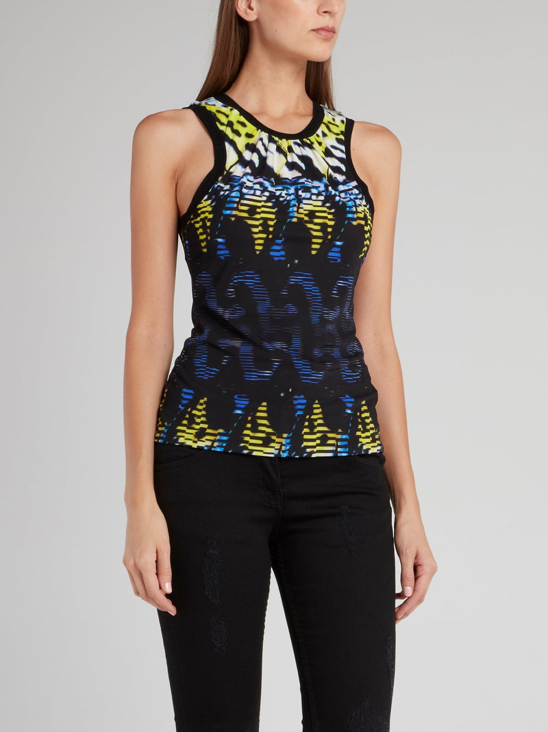 Jacquard Print Tank Top