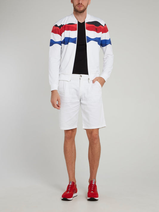 Tri-Colour Zip Up Jacket