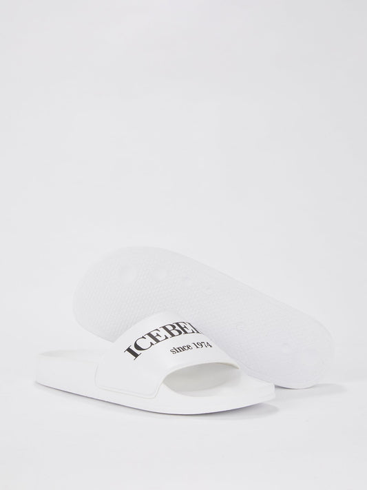 White Classic Logo Slides