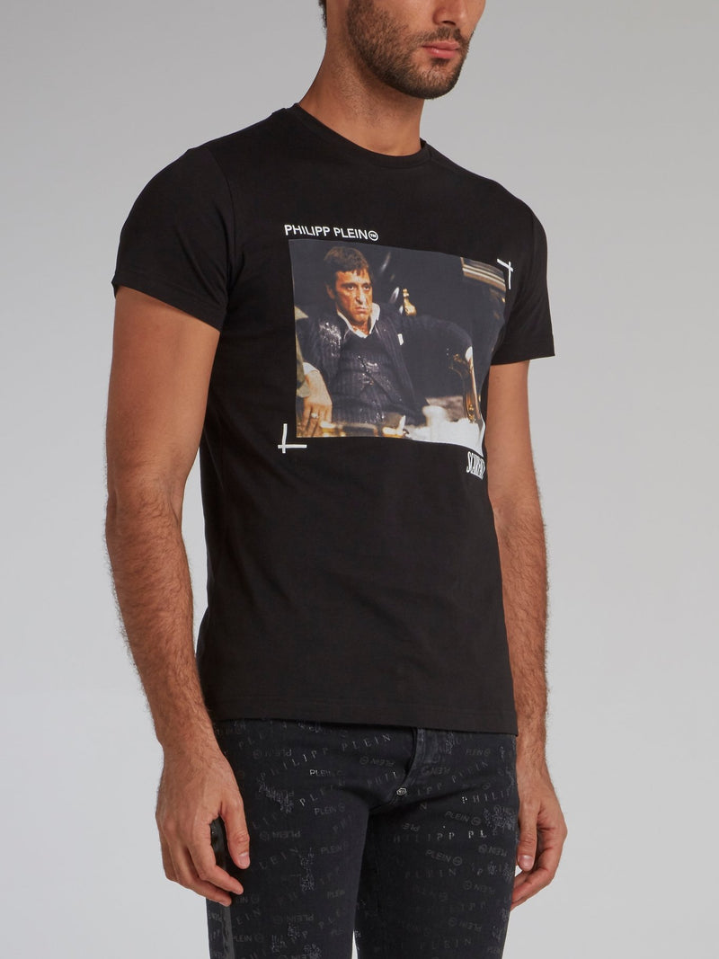 Scarface Black Printed T-Shirt