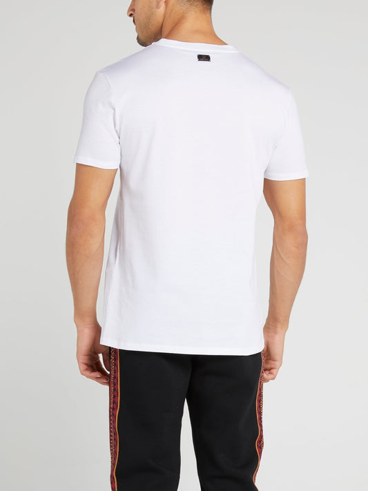 White Studded Logo T-Shirt