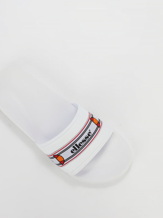 Filippo White Logo Tape Slides