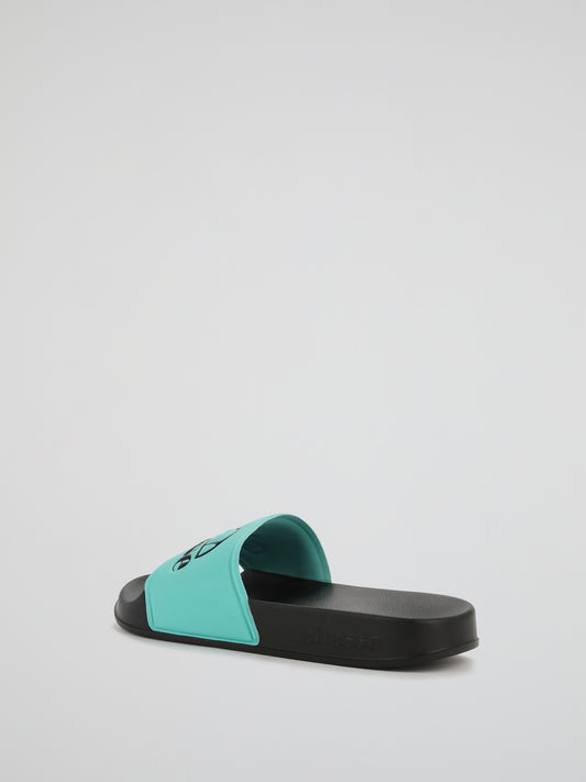 Filippo Turquoise Panel Logo Slides