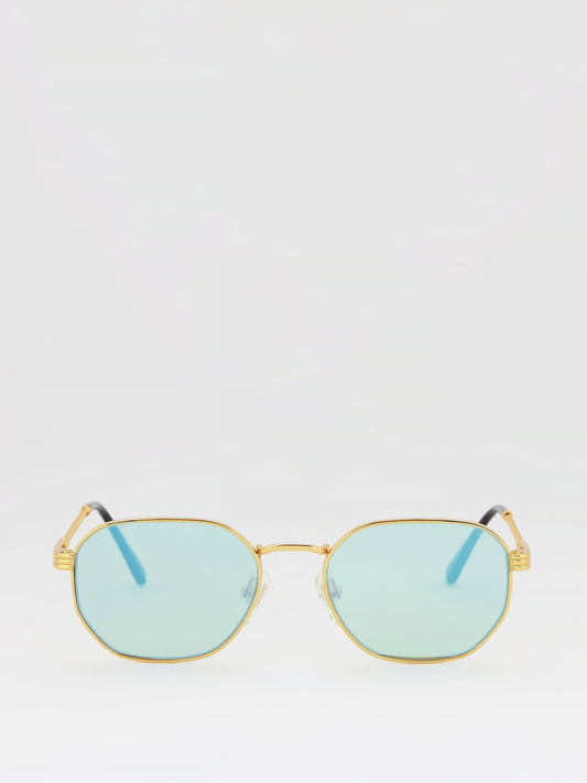 Detroit Player Blue Lens Sunglasses