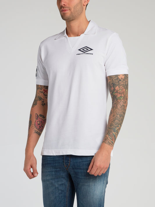 Pretty Green x Umbro White Polo Shirt