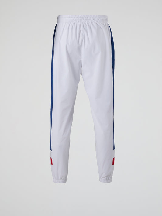 Vecoli White Drawstring Track Pants